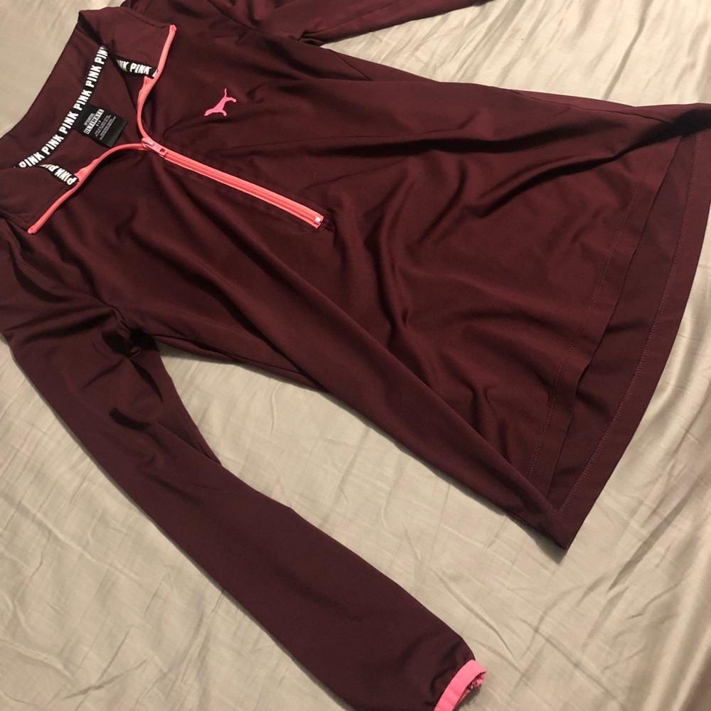 Vs pink ultimate half zip